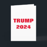 Cartão De Festividades Trump 2024 Tendência Branca Vermelha Colorida Lega<br><div class="desc">Projetado com texto em fundo branco vermelho colorido!</div>