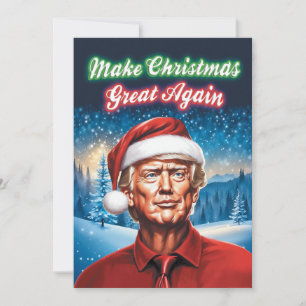 Cartão De Festividades Trump - Faça o Natal Grande Novamente