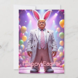 Cartão De Festividades Trump - Felz pascoa