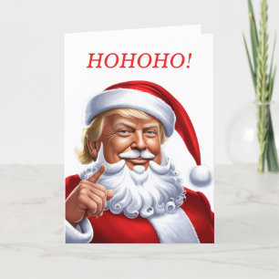 Cartão De Festividades Trump para o Natal 2024