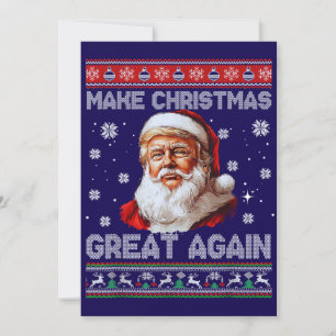 Cartão De Festividades Trump Santa Claus Hat Faz Excelente De Natal Novam