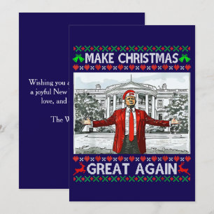 Cartão De Festividades Trump Santa Hat Trump Torne Excelente de Natal n