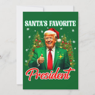 Cartão De Festividades Trump Santa Hat Xmas Papai noel Presidente Favor