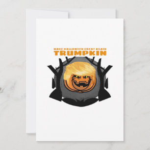 Cartão De Festividades Trumpkin, Faça o Halloween Grande Novamente Clássi