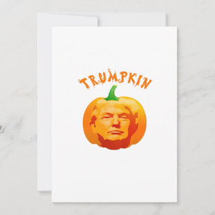 Cartão De Festividades Trumpkin Funny Halloween – Edição Paródia Assustad