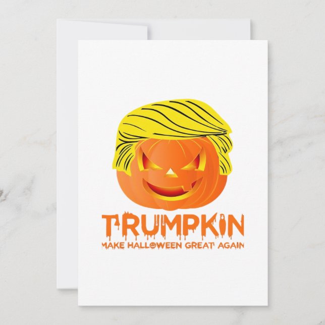 Cartão De Festividades Trumpkin - Você Está Assustado? Clássica (Frente)