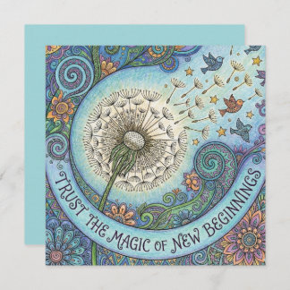 Cartão De Festividades Trust The Magic of New Beginnings Card