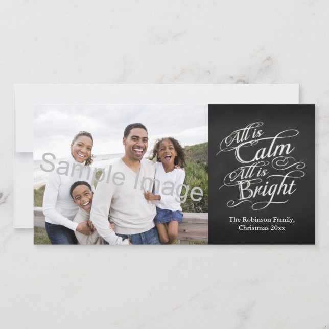 Cartão De Festividades Tudo está calmo, tudo está bem (Frente)