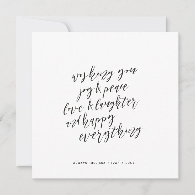 Cartão De Festividades Tudo Feliz (Frente)