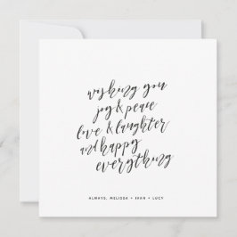 Cartão De Festividades Tudo Feliz