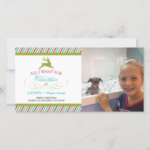 Cartão De Festividades Tudo o que eu quero no Natal