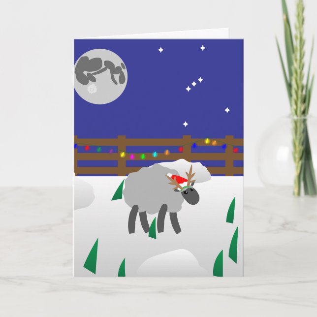 Cartão De Festividades Tudo o que eu quero no Natal é EWE (Frente)