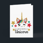 Cartão De Festividades Tudo o que quero no Natal é um Unicórnio<br><div class="desc">Tudo que quero para o Natal é um Unicórnio. É isso, não é nada demais, certo? Papais noeis podem fazer isso acontecer, eu sei! Ele tem uma rena voadora, é claro que tem alguns unicórnios deitados ao redor do polo norte também... certo? Este design de feriado divertido apresenta um adorável...</div>