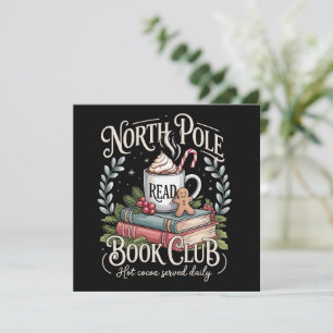 Cartão De Festividades Tudo Reservado para o Clube do Livro de Natal Coqu