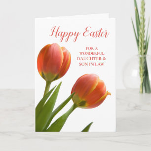 Cartão De Festividades Tulipas Felz pascoa Filha da Lei