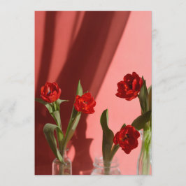Cartão De Festividades Tulipas Vermelhas “Sê Meu Namorado?” Valentim Mini