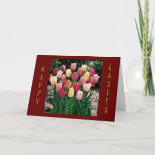 CARTÃO DE FESTIVIDADES TULIPS PARA VOCÊ EM "PÁSCOA"