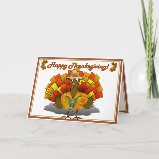 Cartão De Festividades Turística turca de férias (Frente)