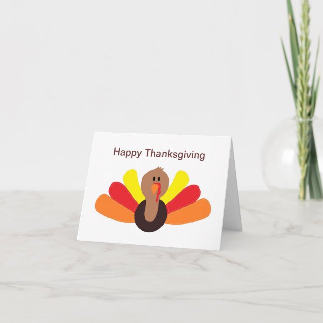 Cartão De Festividades "Turkey" Notecards (Frente)