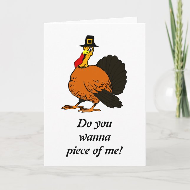 Cartão De Festividades Turkey Thanksgiving Card (Frente)