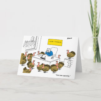 Cartão De Festividades Turkeys Xmas card