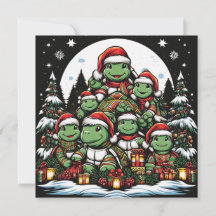 Turtle está feliz com presentes de Natal