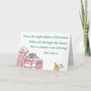 Cartão De Festividades twas the night before christmas