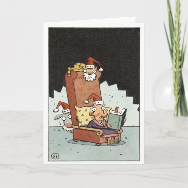 Cartão De Festividades 'Twas the night before Christmas (Frente)