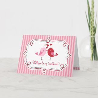 Cartão De Festividades Tweet Love Bird Card