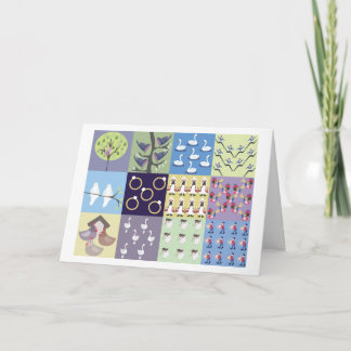 Cartão De Festividades Twelve Days of Christmas