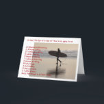 Cartão De Festividades Twelve Days of Christmas on the Beach<br><div class="desc">Christmas Day on the Beach</div>