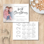Cartão De Festividades Twin Baby First Christmas Photo 2024 Calendar<br><div class="desc">Twin Baby Primeira Foto De Natal Calendário 2024. Disponível digitalmente e impresso. Que bom celebrar esse Natal especial das 1ruas com os seus gêmeos! É fácil personalizar um roteiro lúdico para o Primeiro Natal e o resto do texto. Substitua a foto da amostra pela sua. Uma camada de camada de...</div>