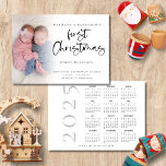 Cartão De Festividades Twin Baby First Christmas Photo 2024 Calendar<br><div class="desc">Twin Baby Primeira Foto De Natal Calendário 2024. Disponível digitalmente e impresso. Que bom celebrar esse Natal especial das 1ruas com os seus gêmeos! É fácil personalizar um roteiro lúdico para o Primeiro Natal e o resto do texto. Substitua a foto da amostra pela sua. Uma camada de camada de...</div>