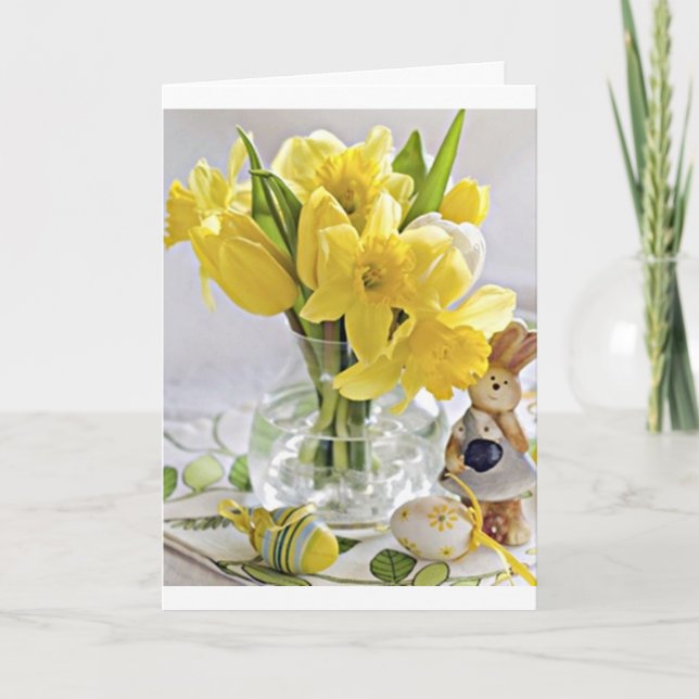 CARTÃO DE FESTIVIDADES ***TWIN*** -FELIZ *PÁSCOA* E *PRIMAVERA* (Frente)