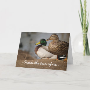 Cartão De Festividades Two of Us Christmas Card