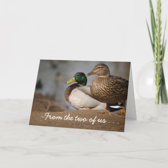 Cartão De Festividades Two of Us Christmas Card (Frente)