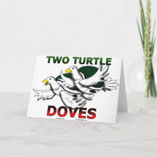 Cartão De Festividades Two Turtle Doves