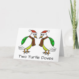Cartão De Festividades Two Turtle Doves