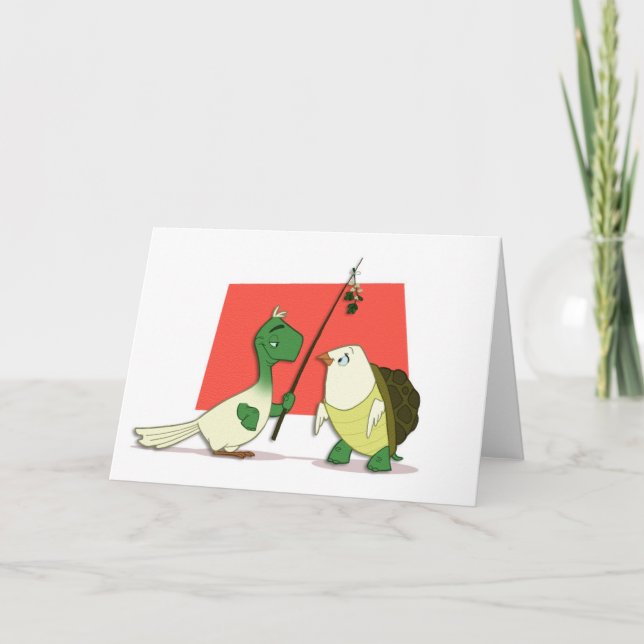 Cartão De Festividades "Two Turtle Doves" Card (Blank) (Frente)