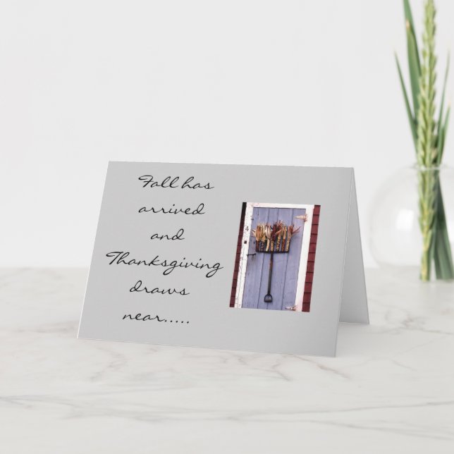 CARTÃO DE FESTIVIDADES U COME TO HEART/MIND THANKSGIVING (Frente)