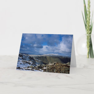 Cartão De Festividades Ullscarf e Skiddaw Winter