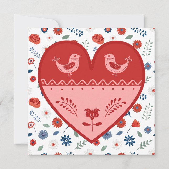 Cartão De Festividades Um amor para você (Frente)