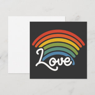 Cartão De Festividades Um arco-íris do amor