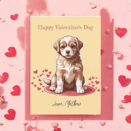 Cartão De Festividades Um cachorrinho fofo