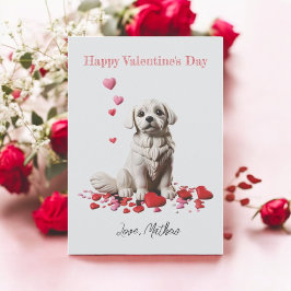 Cartão De Festividades Um cachorrinho fofo