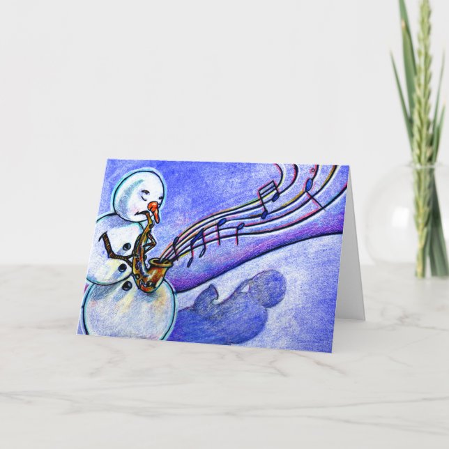 Cartão De Festividades Um chifre para jogar (Frente)