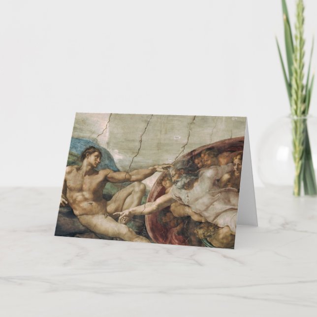 Cartão De Festividades Um deus curioso. Natal (Frente)