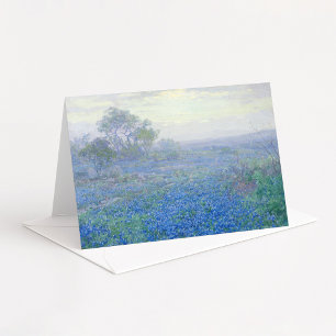 Cartão De Festividades Um dia nublado, Bluebonnets Julian Onderdonk