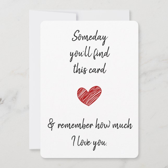 Cartão De Festividades Um Dia Você Vai Encontrar Este Marido Esposa Parce (Frente)