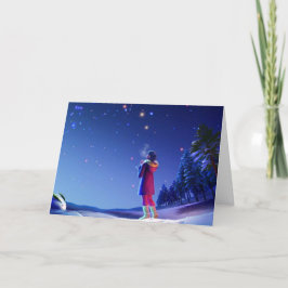 Cartão De Festividades Um doce e terno desejo de Natal